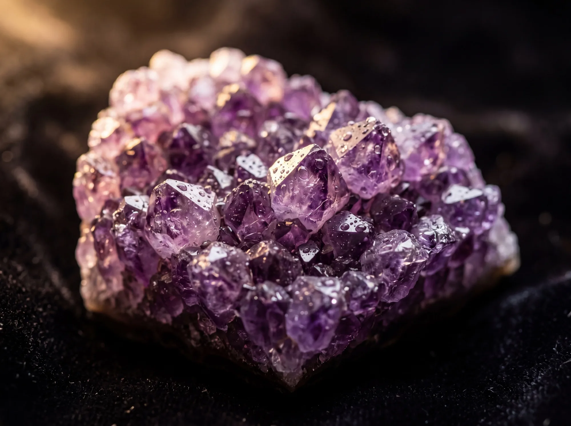 Echter Amethyst, wie er in jedem Fläschchen liegt